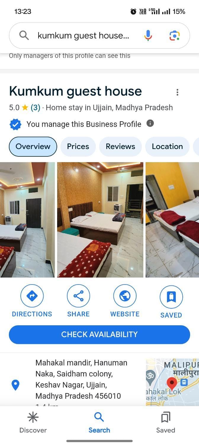 Kumkum gest house House in India