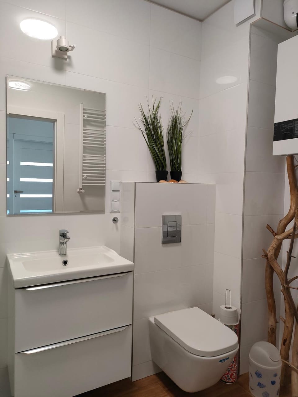 Toilet, Bathroom, hair dryier, washing machine