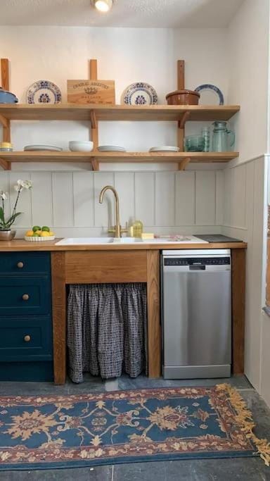 Kitchen or kitchenette, dishwasher
