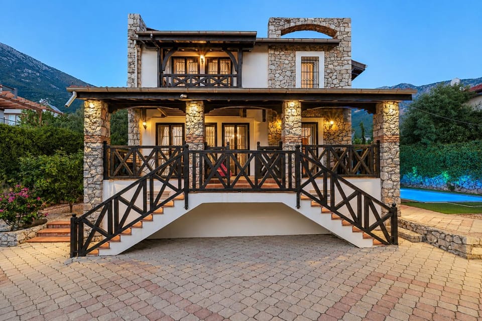 Property building, Patio, Day, Natural landscape, View (from property/room), Balcony/Terrace, Mountain view, Pool view, Swimming pool