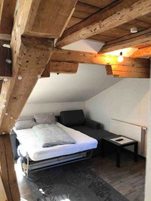 Bed, Living room, Photo of the whole room