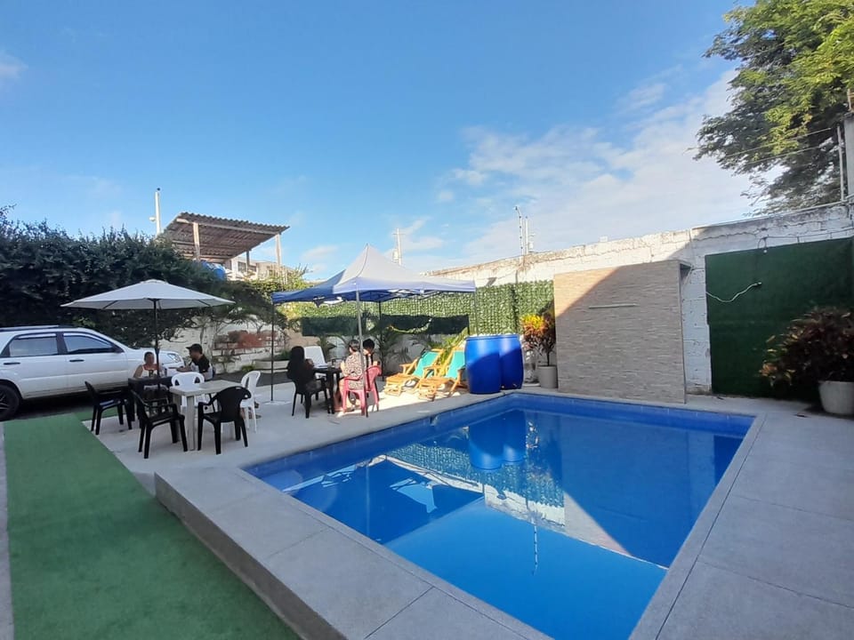 Patio, Swimming pool, Parking