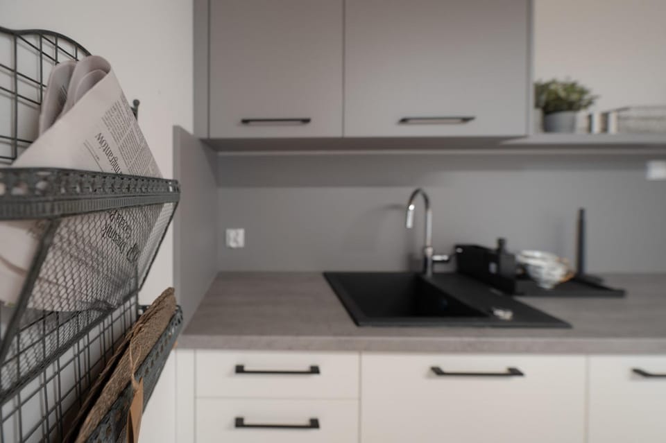 Kitchen or kitchenette, dishwasher