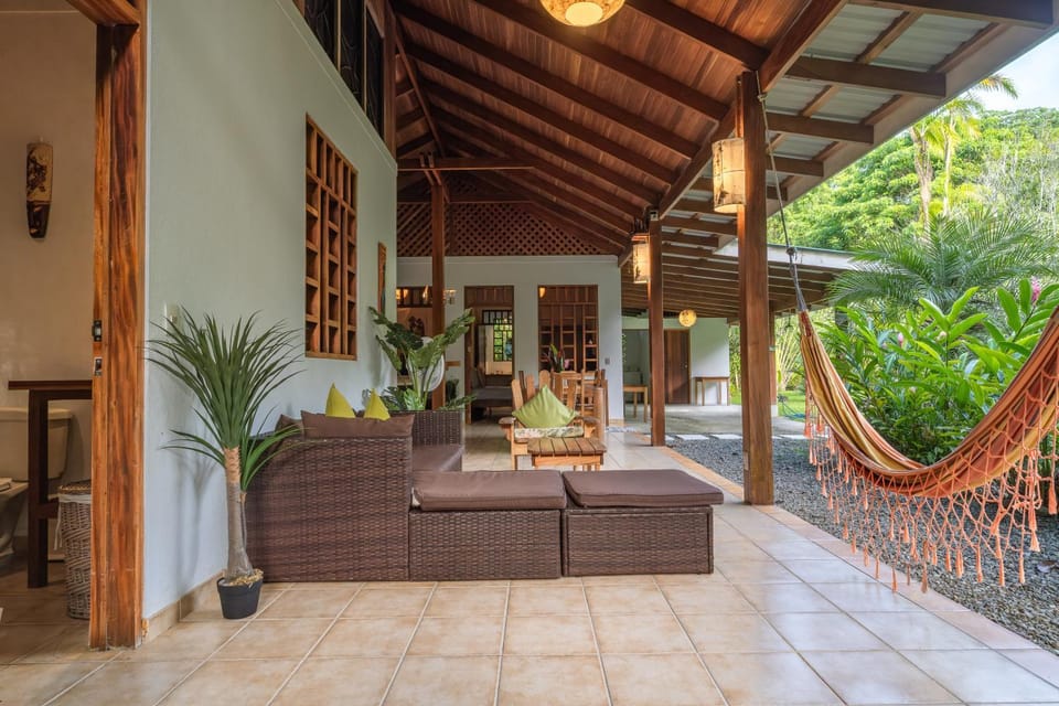 Property building, Living room, Garden view