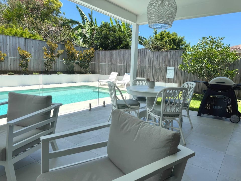 Patio, Seating area, Pool view, Swimming pool