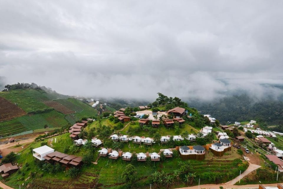 Natural landscape, Bird's eye view, Mountain view