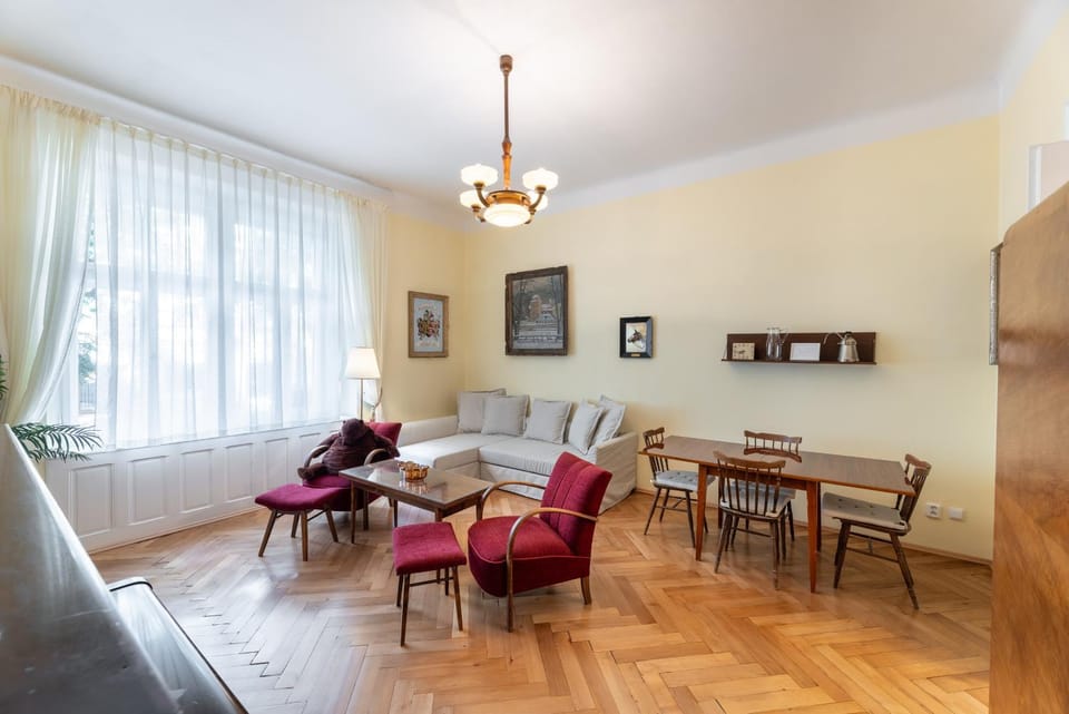 Historic Apartment in Vinohrady, Loved by Locals by EasyBNB Premium Apartment in Prague