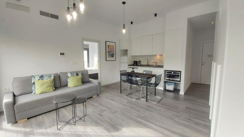 Kitchen or kitchenette, Living room, Dining area
