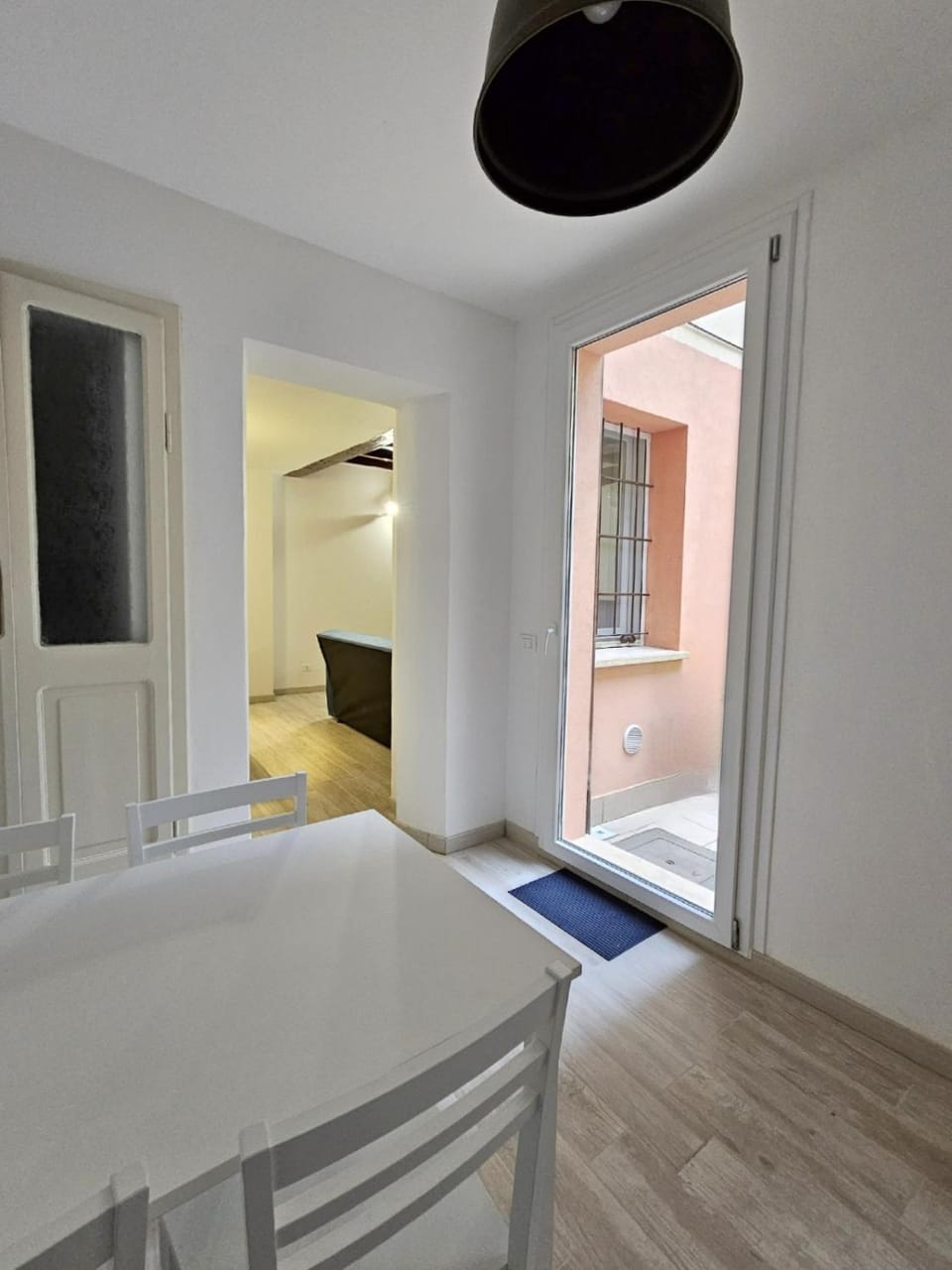 Inner courtyard view, kitchen