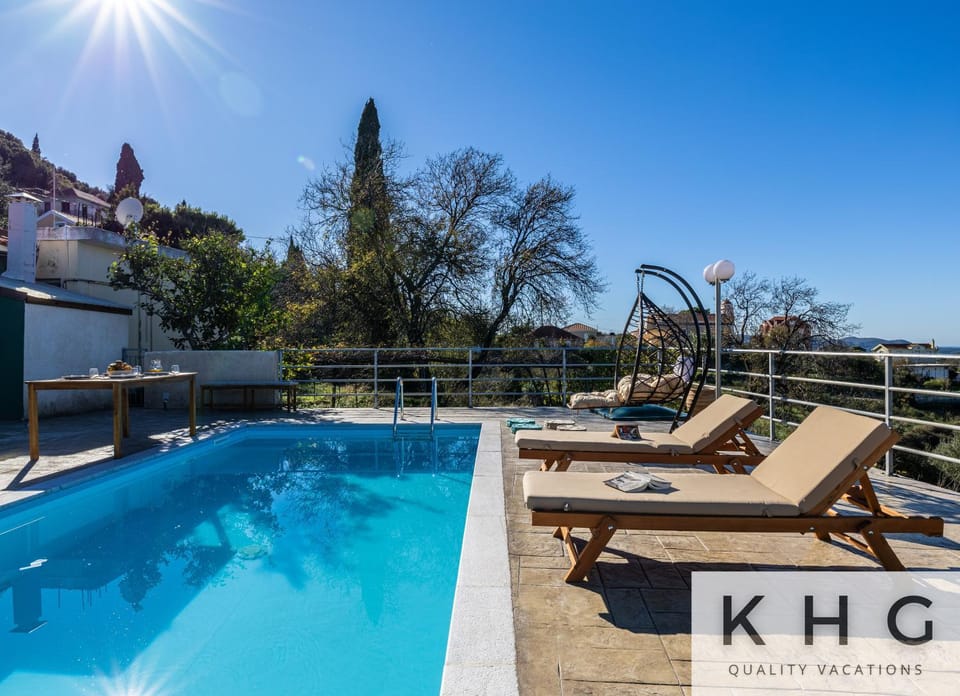 Natural landscape, Mountain view, Swimming pool