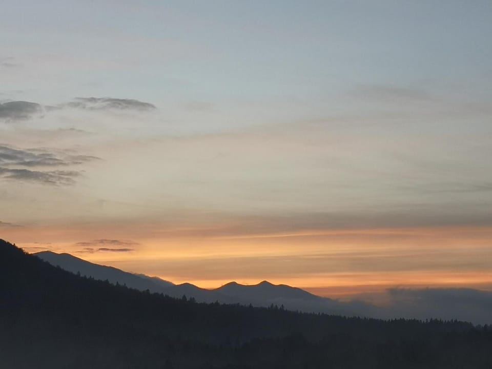 Natural landscape, Mountain view, Sunrise