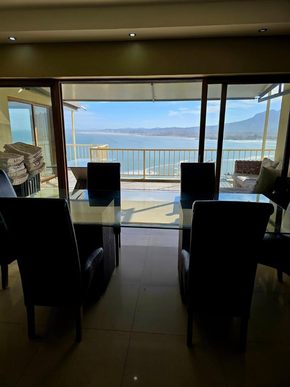 Balcony/Terrace, Living room, Seating area, Dining area, Sea view