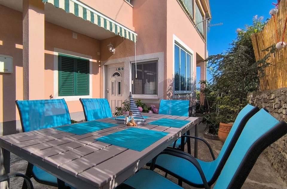 Property building, Patio, Day, Seating area