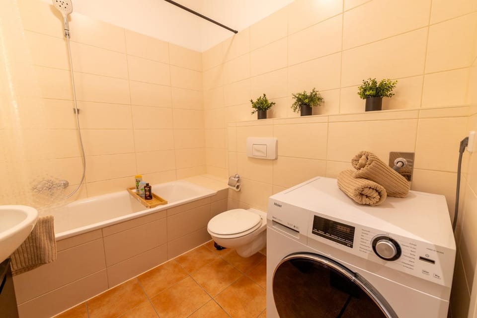 Toilet, Bathroom, Bath, towels, washing machine