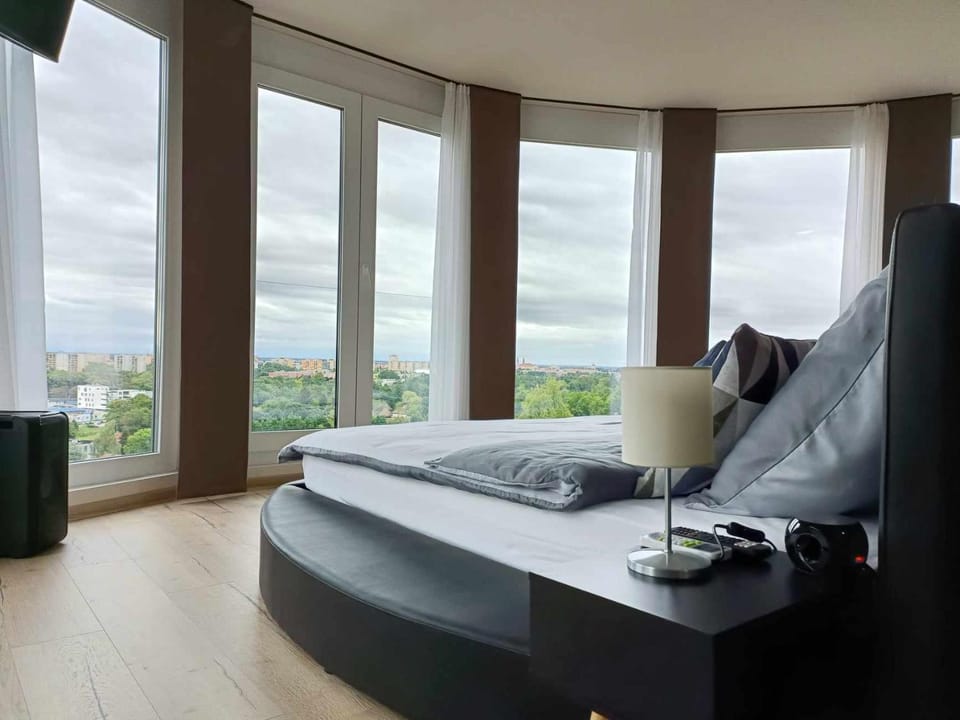 Bed, Natural landscape, Bedroom