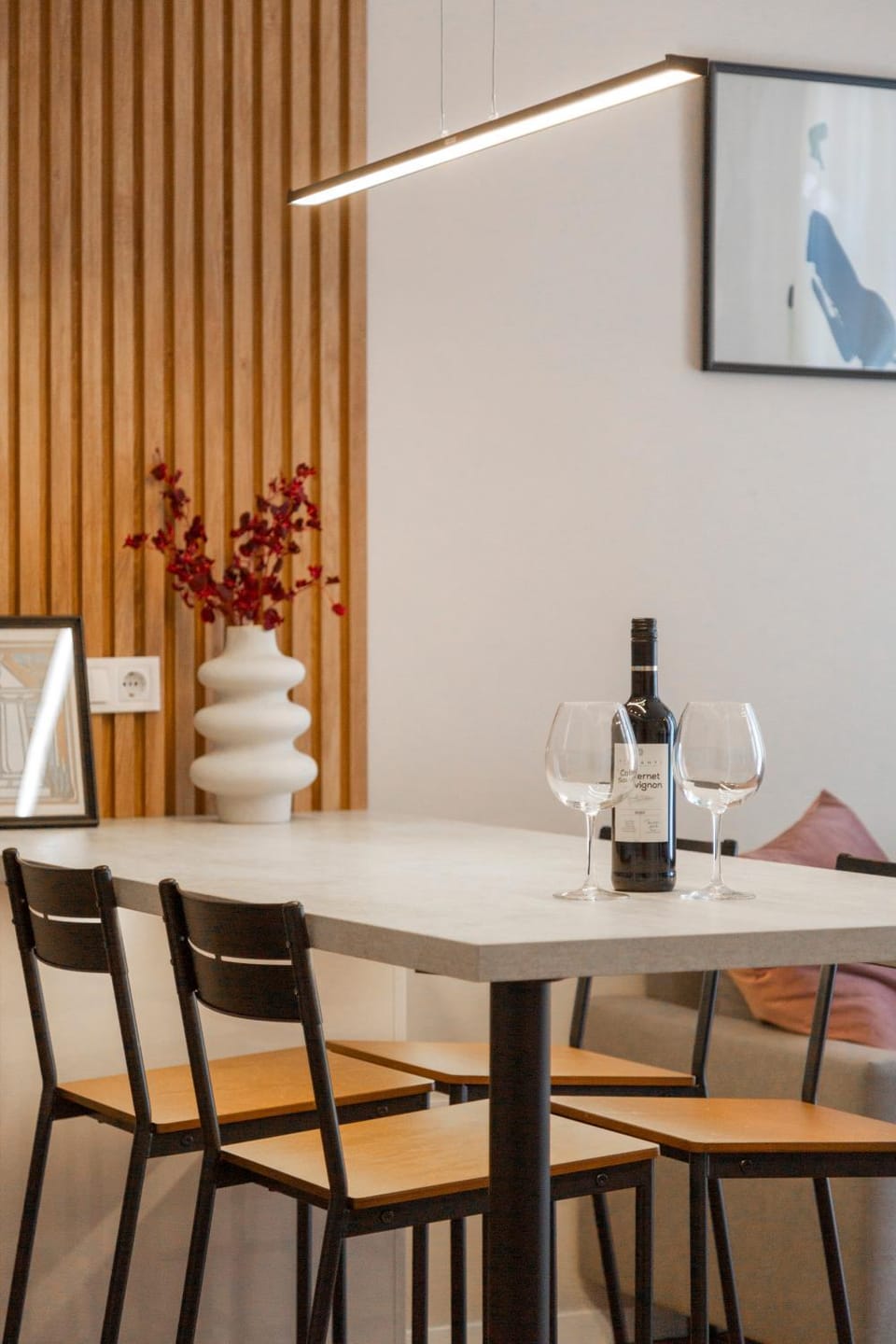 Living room, Seating area, Dining area