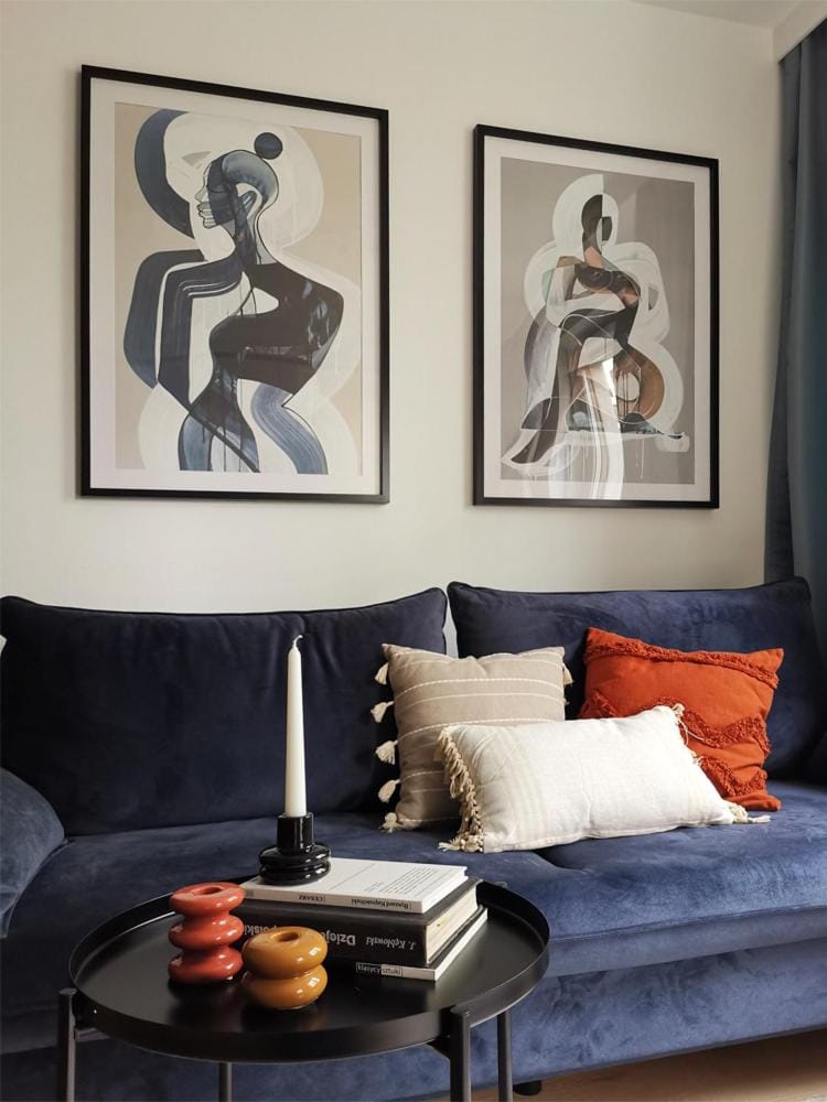 Bed, Living room, Photo of the whole room, Seating area