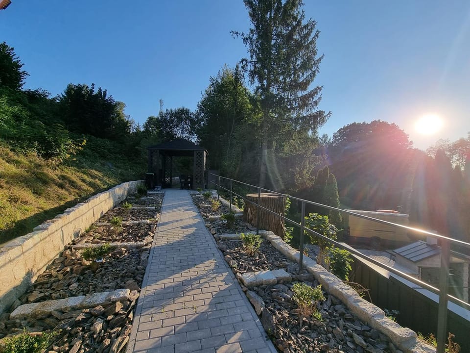 Natural landscape, Garden, Garden view