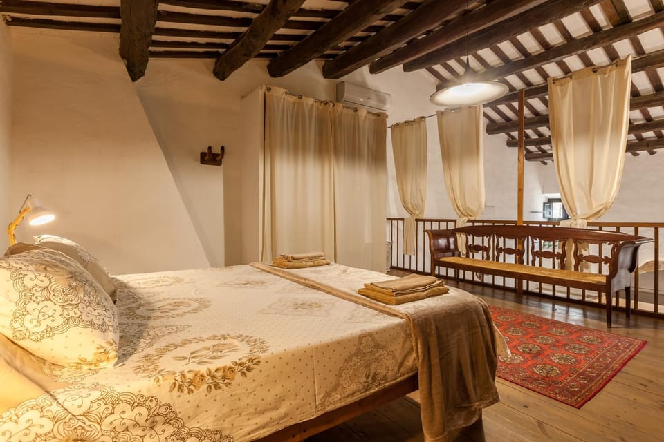 Property building, Living room, Bedroom