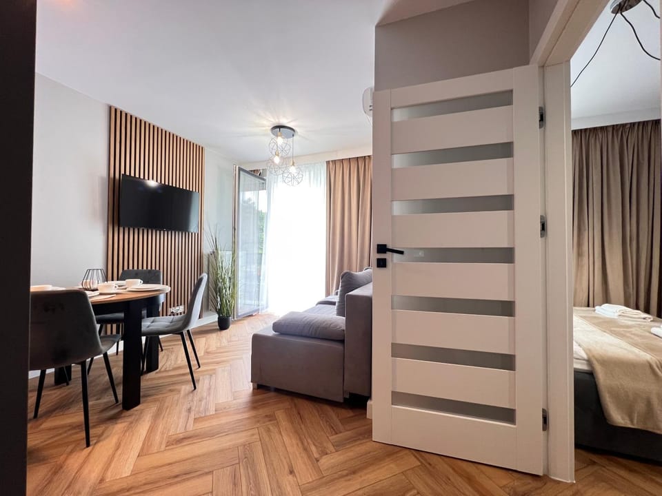 Bed, TV and multimedia, Balcony/Terrace, Living room, Photo of the whole room, Seating area, Bedroom, hair dresser, internet, towels, air conditioner