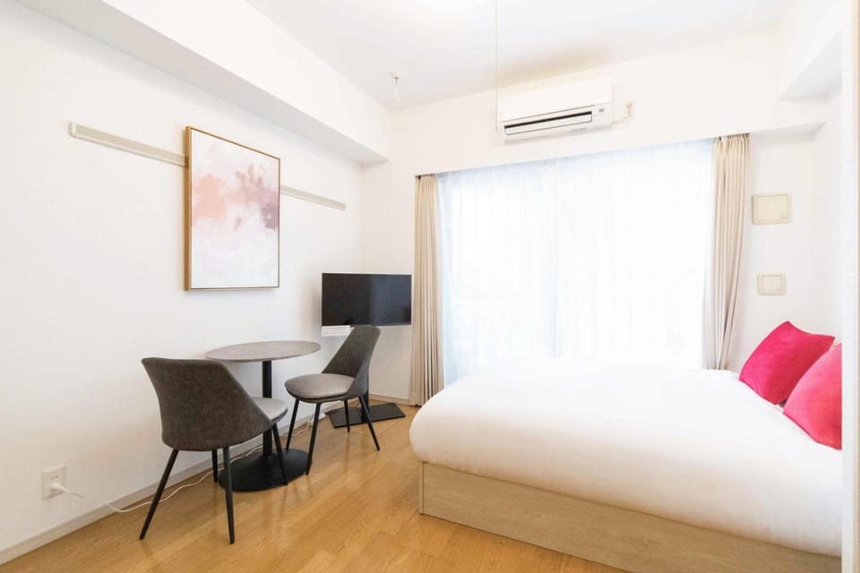 Bed, Bedroom, air conditioner