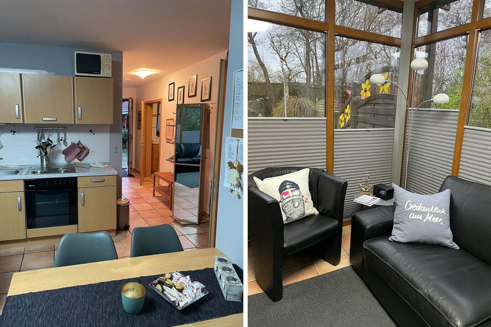 Kitchen or kitchenette, Seating area, Dining area, minibar, pet friendly, stove