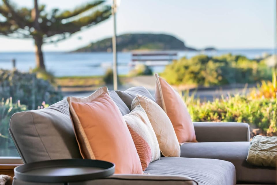 Living room, Seating area, Sea view