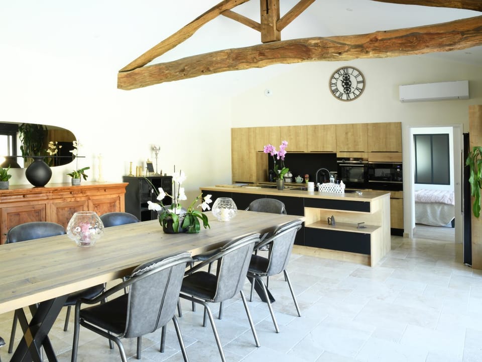 Kitchen or kitchenette, stove, kitchen