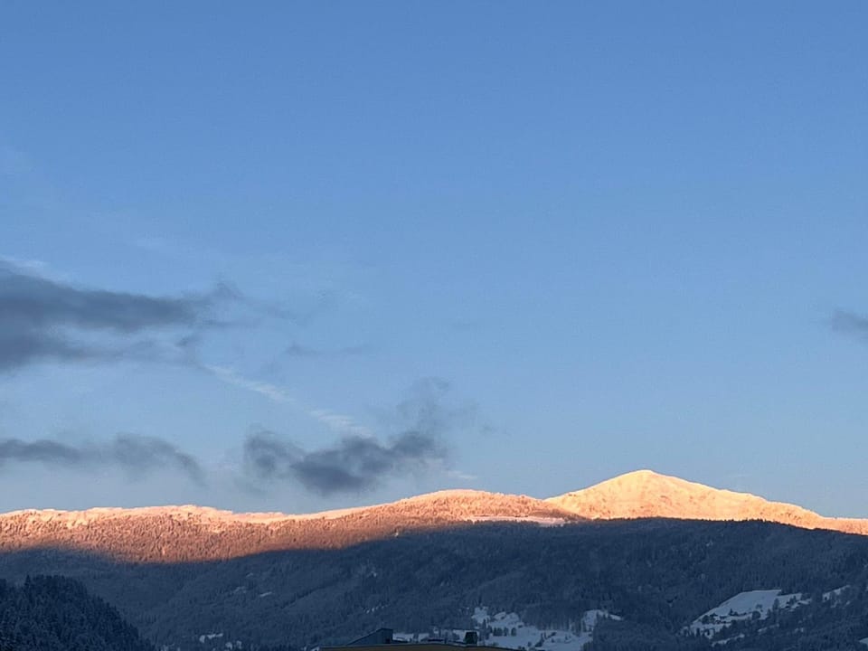 Natural landscape, Winter, Mountain view