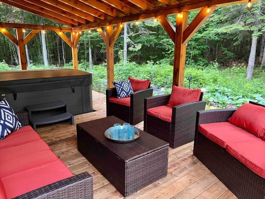 Patio, Seating area, Garden view