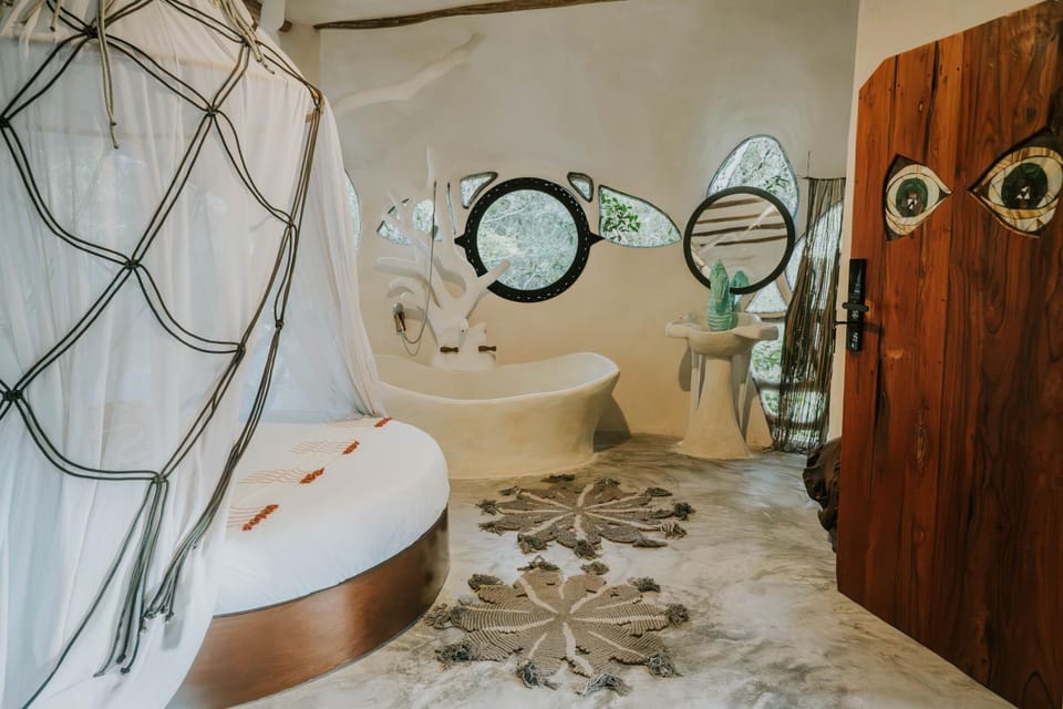 Bed, Bathroom, Decorative detail