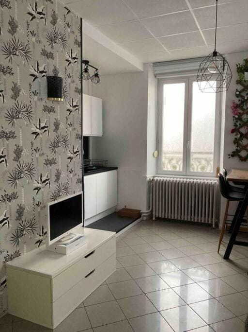 Black & White Harmony Apartment in Switzerland