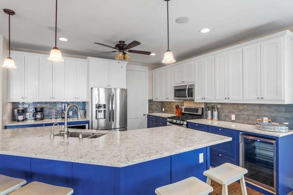 Kitchen or kitchenette, furniture, microwave, oven, stove, kitchen