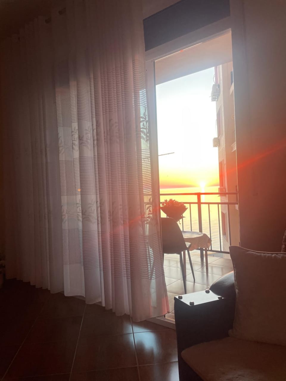 Seating area, Sunset