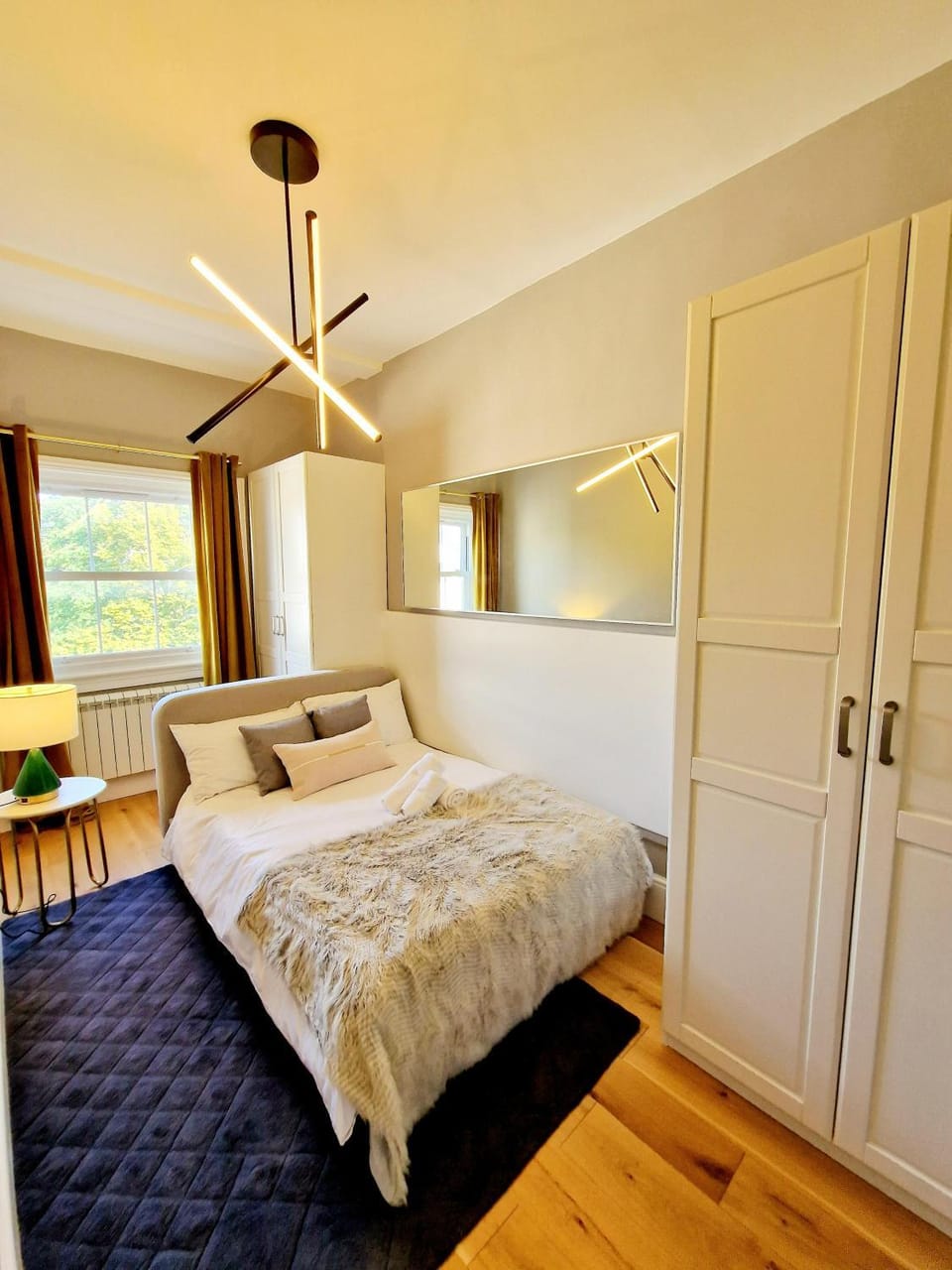 Bed, Photo of the whole room, Bedroom, wardrobe