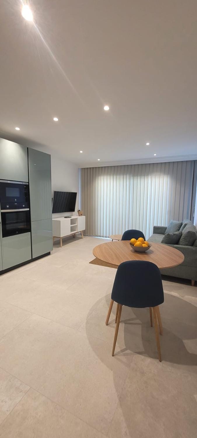 Kitchen or kitchenette, Living room, Dining area
