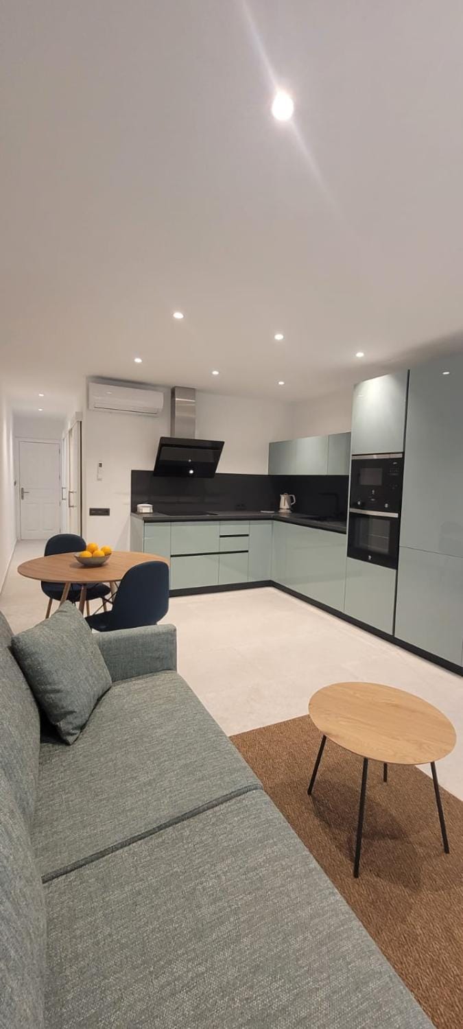 Kitchen or kitchenette, Living room, Dining area