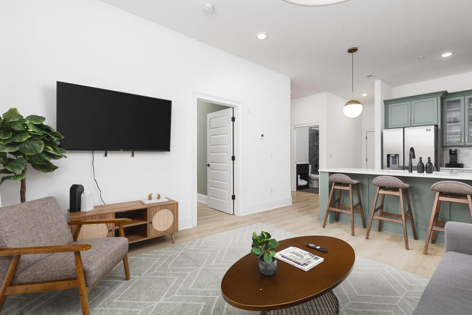 Kitchen or kitchenette, Living room