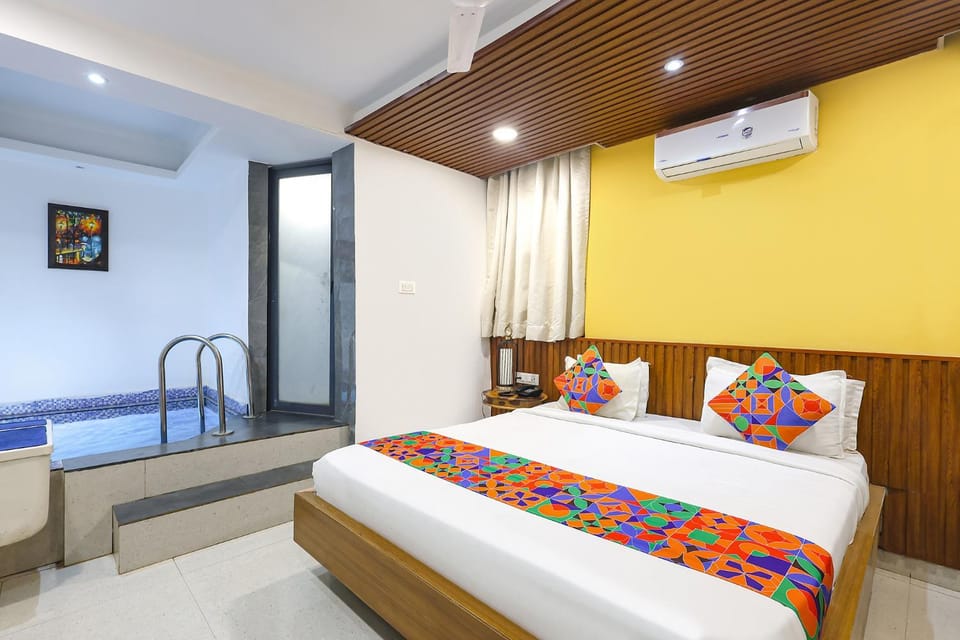 Bed, air conditioner