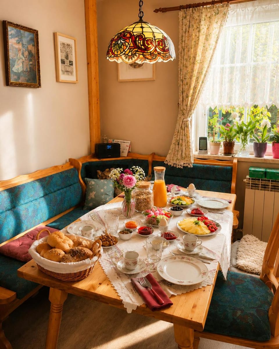 Seating area, Dining area, Food, Breakfast, Continental breakfast, Drinks