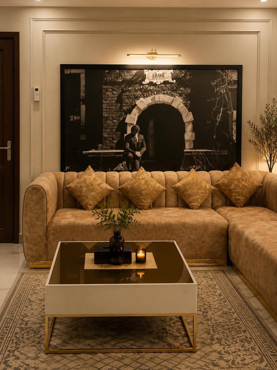 Seating area, babysiter