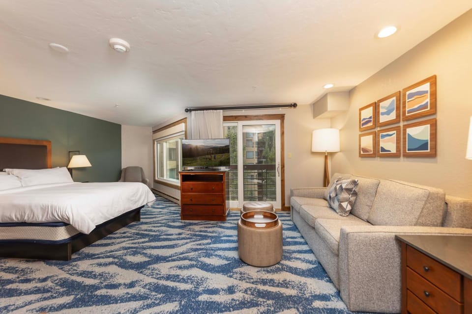 Bed, TV and multimedia, Seating area