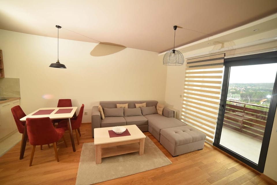 View (from property/room), Living room, Seating area, Dining area