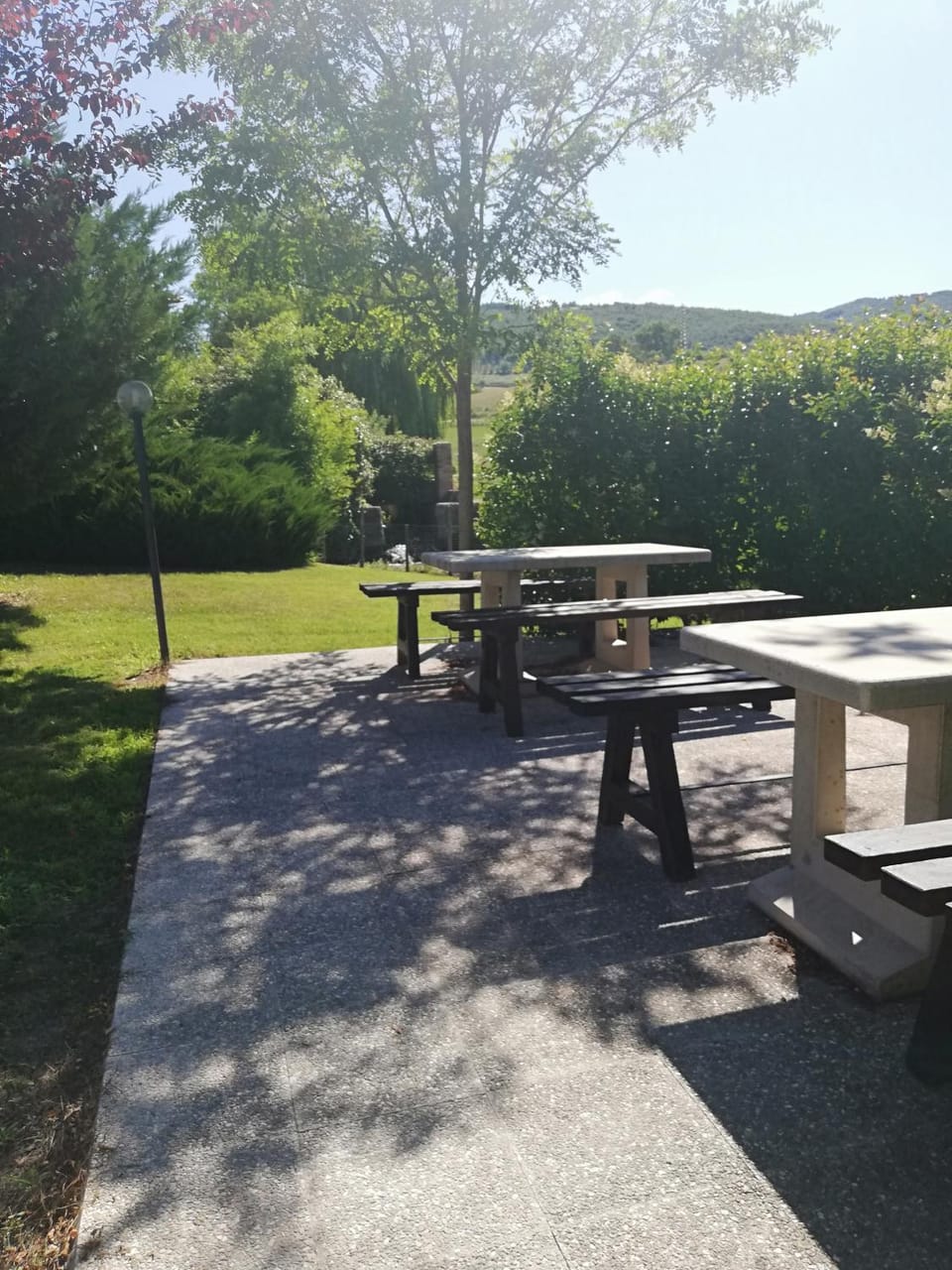 Spring, Natural landscape, Dining area, Mountain view
