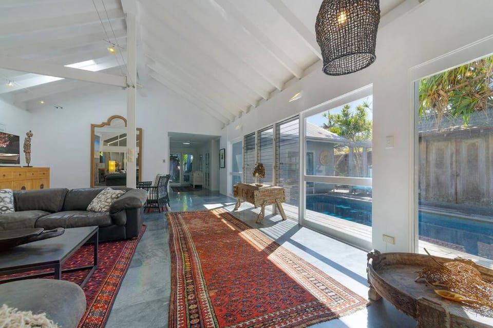 Living room, Seating area, Pool view, Swimming pool