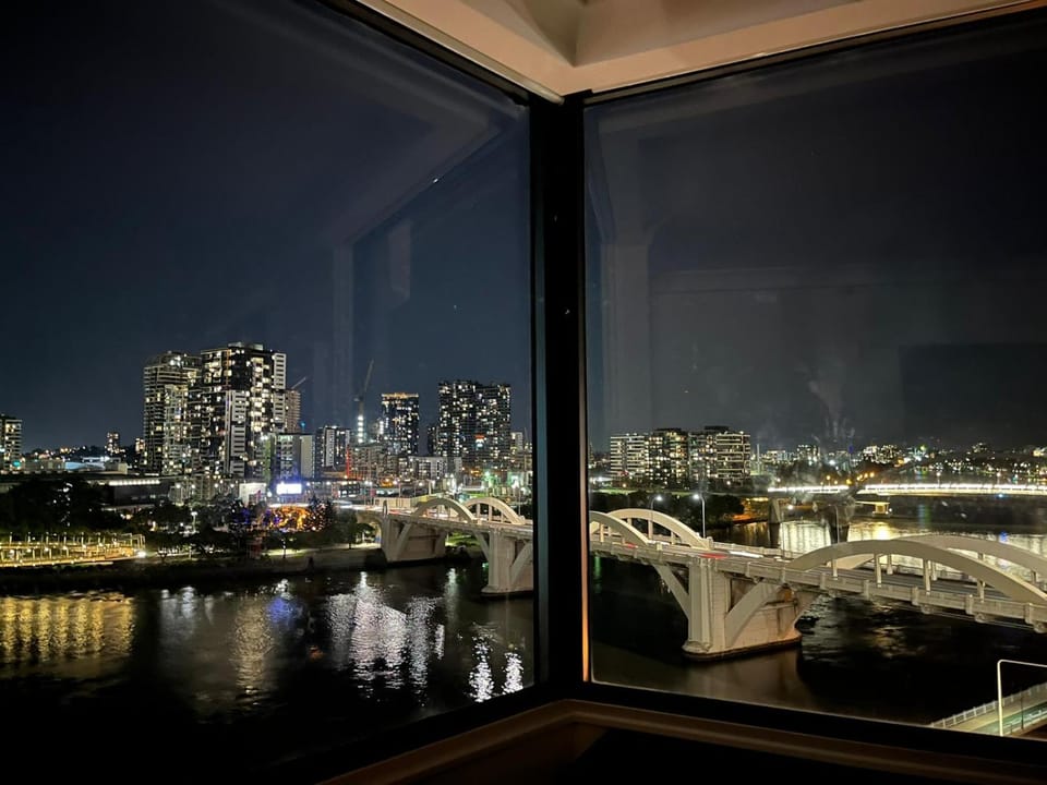 Night, View (from property/room), Living room, River view