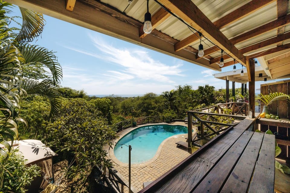 Patio, Day, Natural landscape, View (from property/room), Balcony/Terrace, Garden view, Pool view, Swimming pool