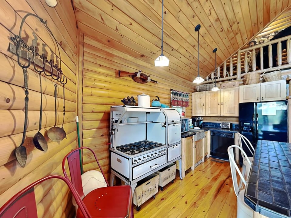 Kitchen or kitchenette, furniture, oven, stove
