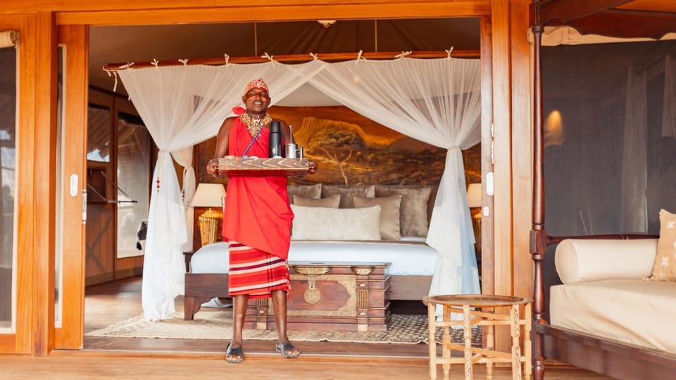 Soroi Larsens Camp Luxury tent in Kenya