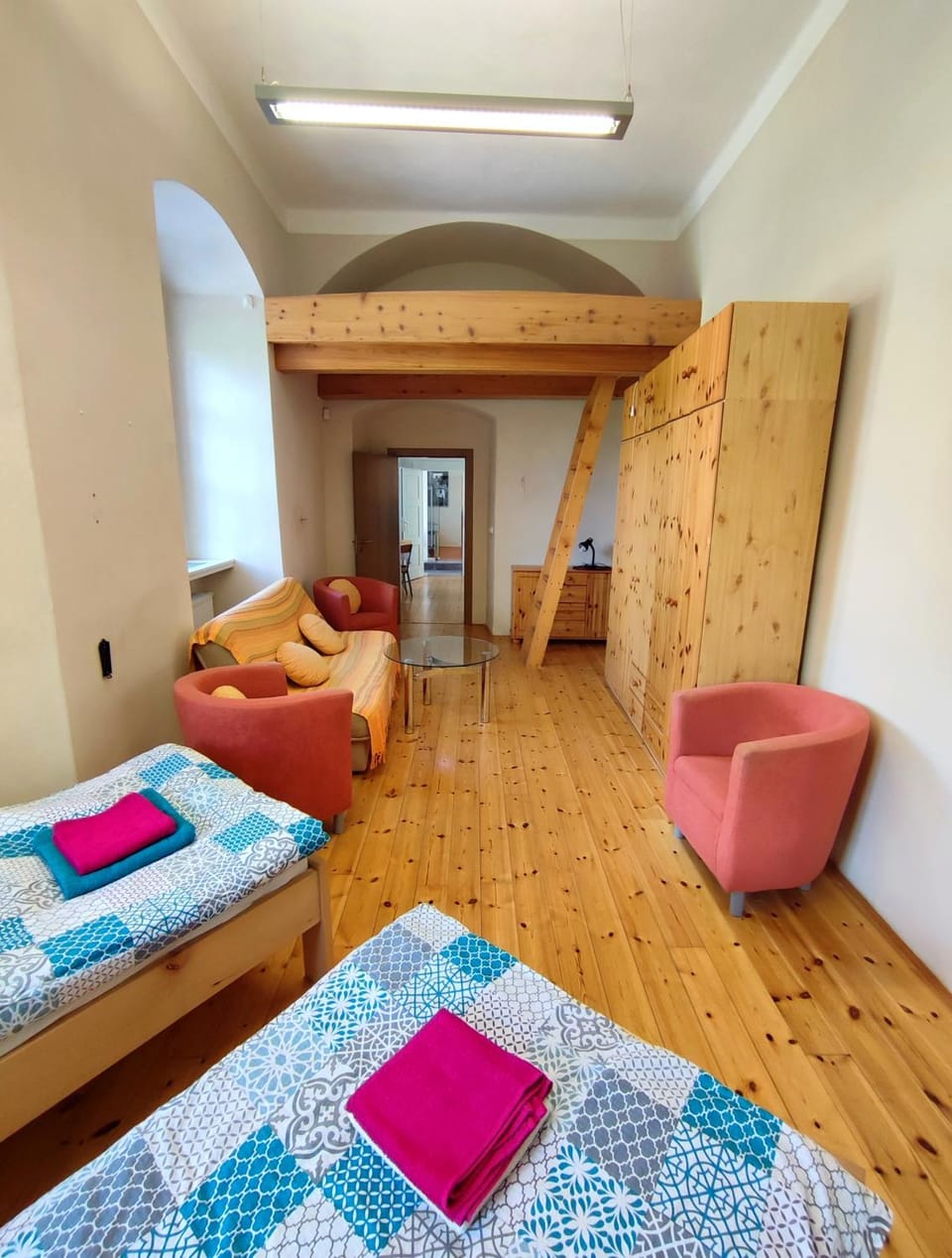 Bed, Seating area, Bedroom, bunk bed